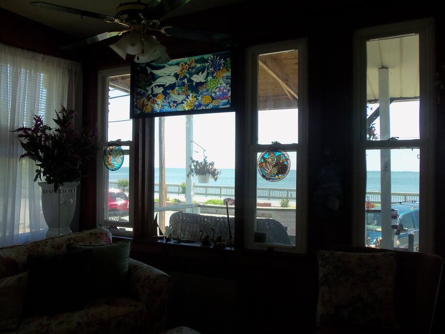 view from picture window