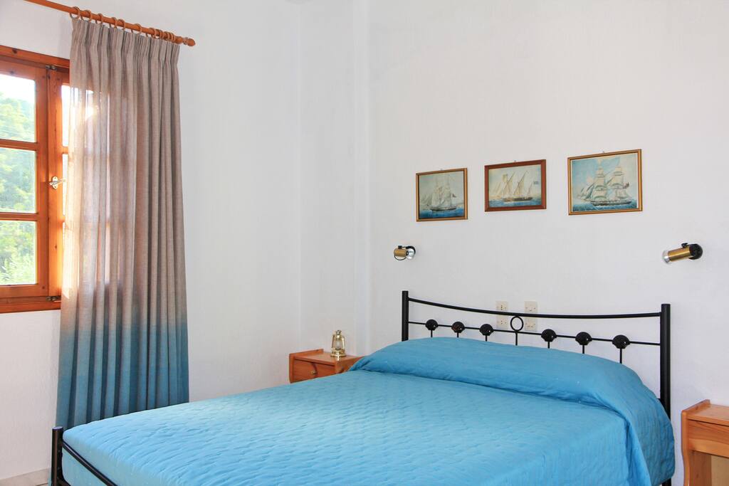 Brand new double bed with comfortable mattress, ensuring a good sleep quality.