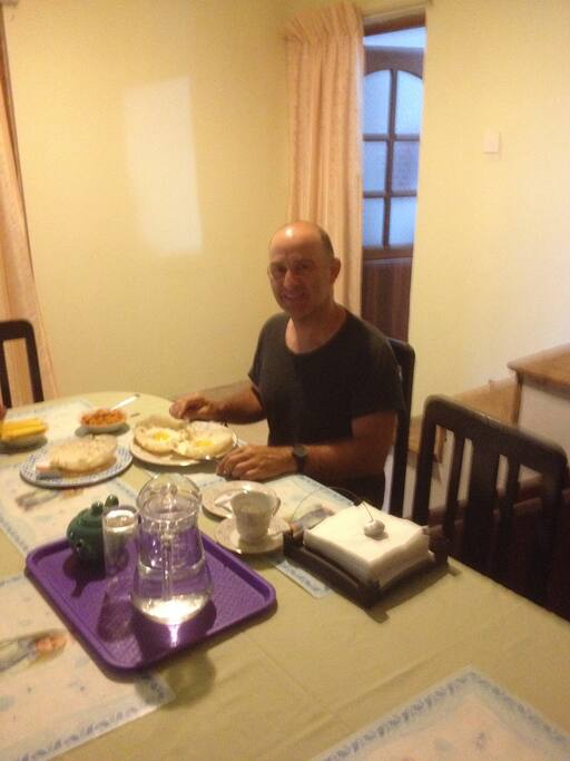One of Gust ready for breakfast