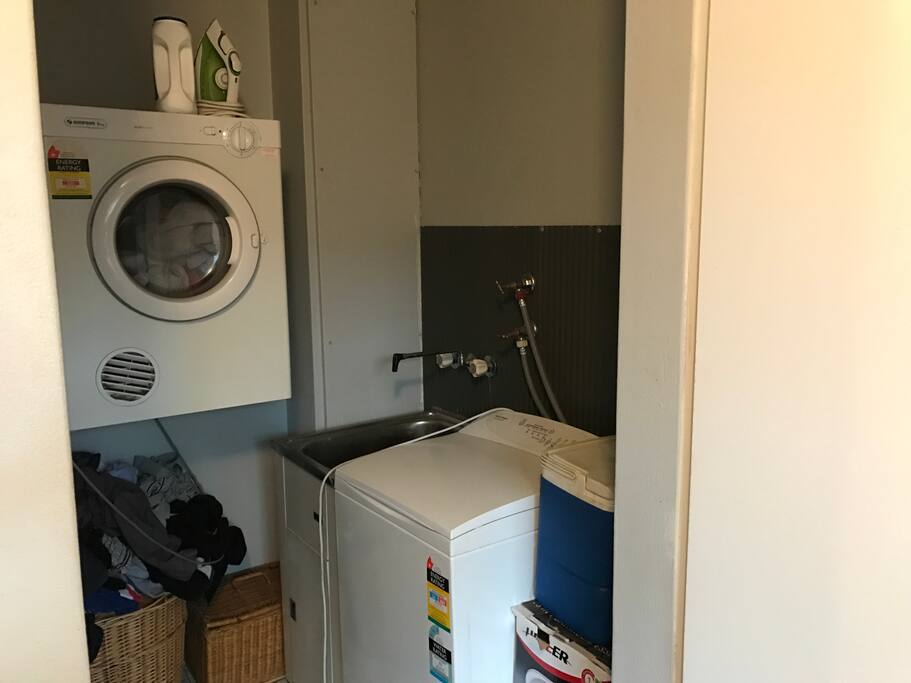 laundary with dryer and top loader