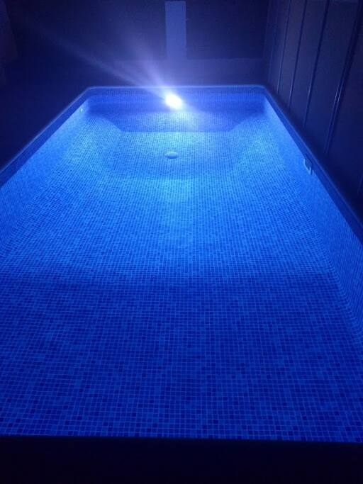 New pool liner is in place...