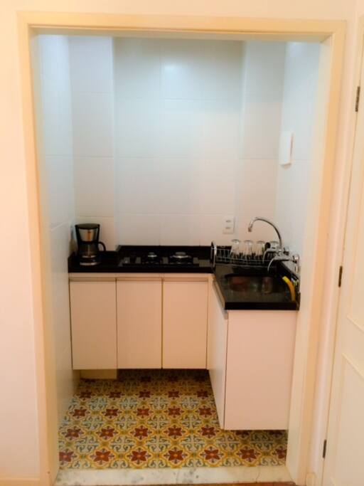 ...cute kitchen with everything you need to make your own meals.