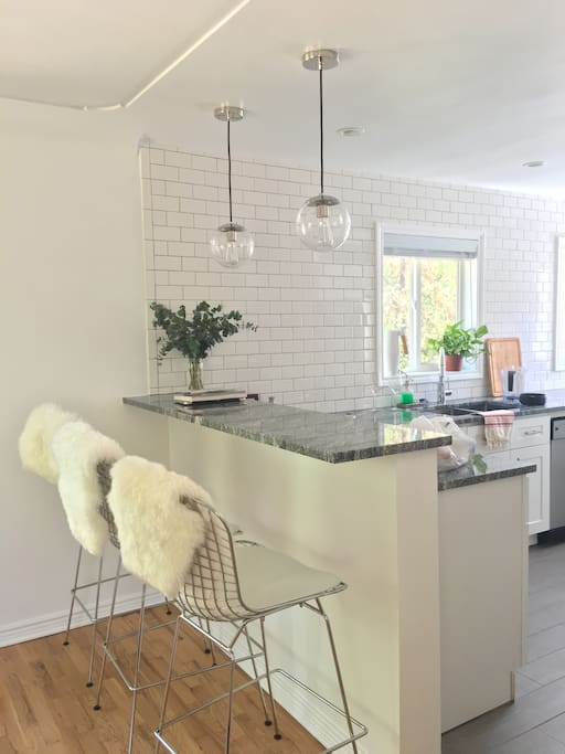 Kitchen and bar
