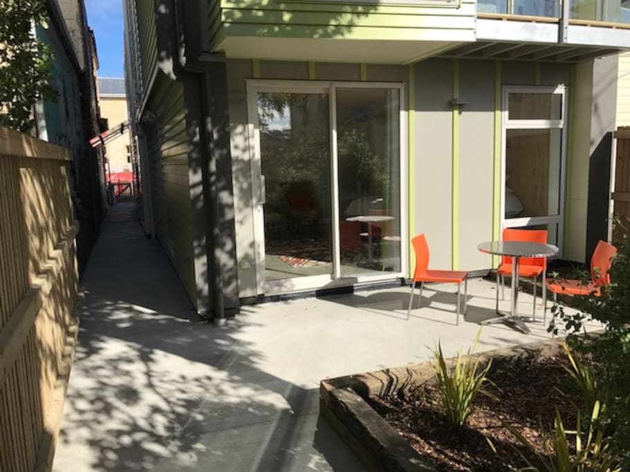 Sunny courtyard