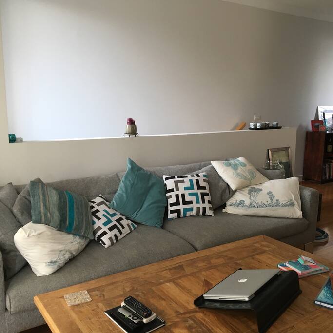 Super cosy sofa to kick back and relax.