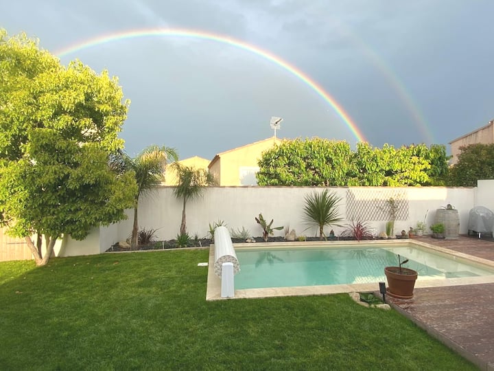 Jolie Villa Avec Piscine Au Coeur De La Camargue - Aimargues