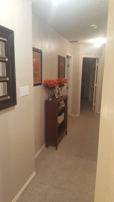 Upstairs all to yourself.