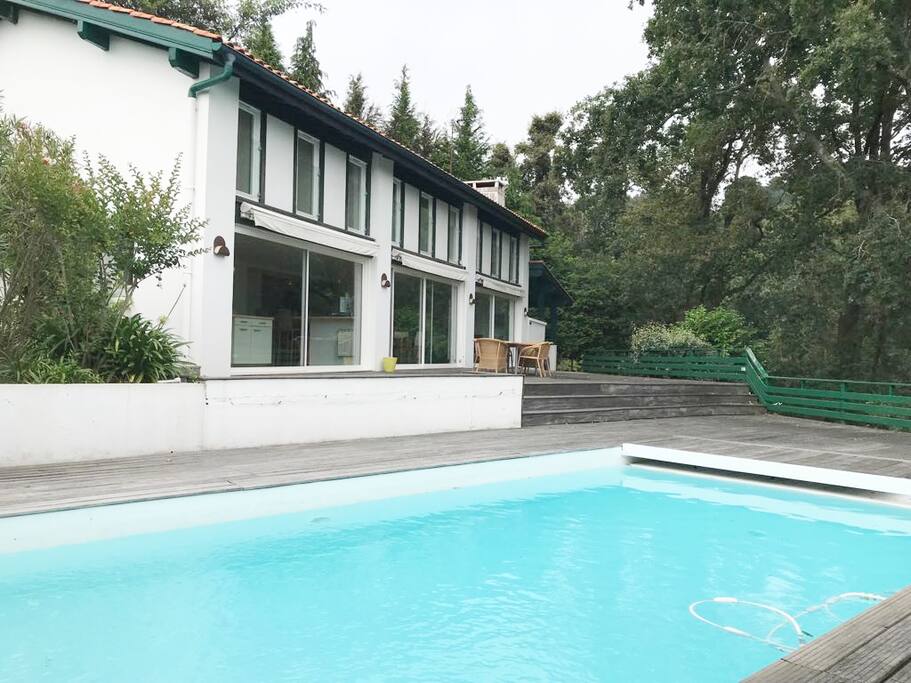Piscine au sel chauffée