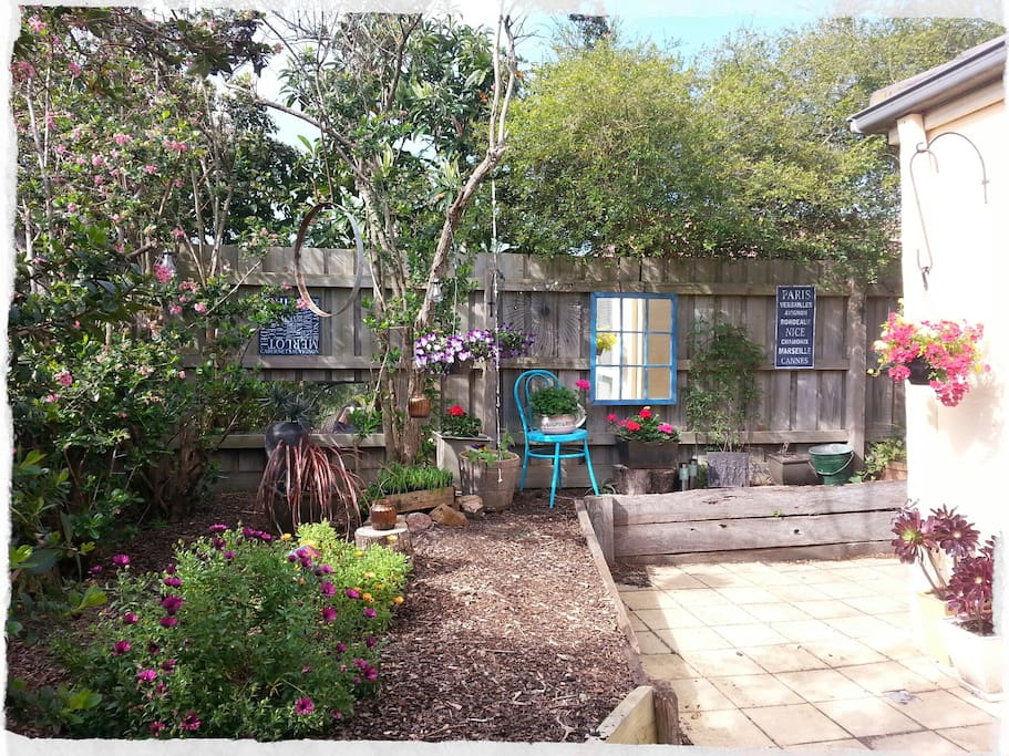 Tranquil courtyard setting