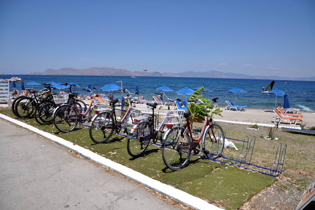 The beach nearby