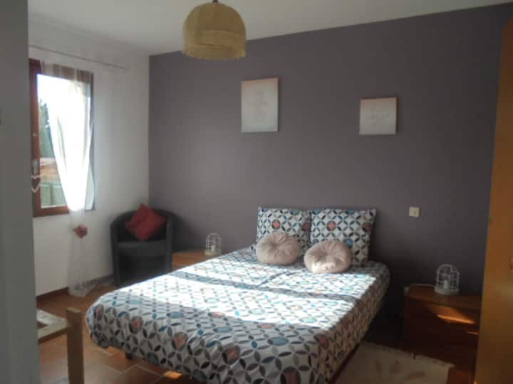 pink room with window