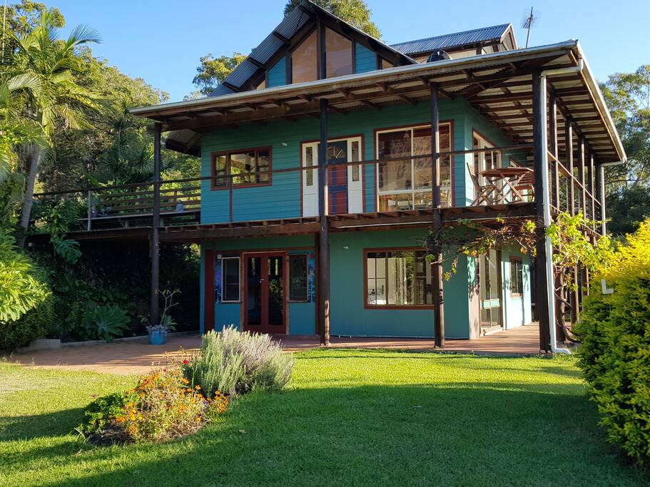 Drive right up to the house, access through the bottom French doors.