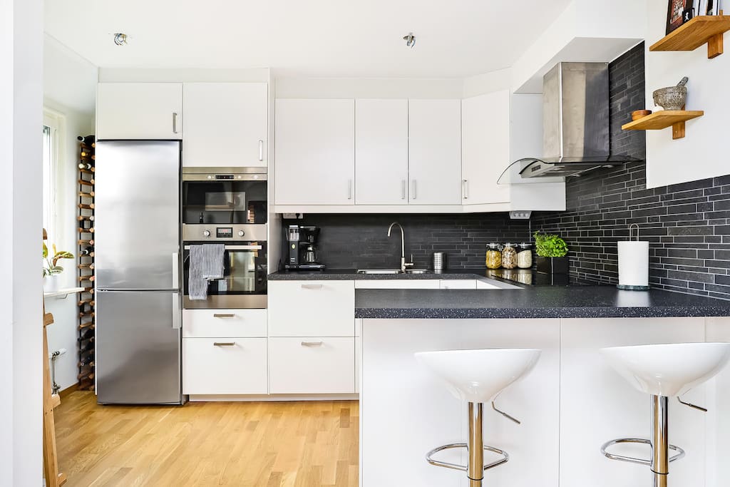 modern kitchen with great kitchen tools