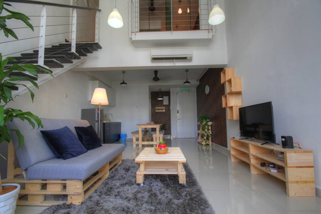 The vibrant living room