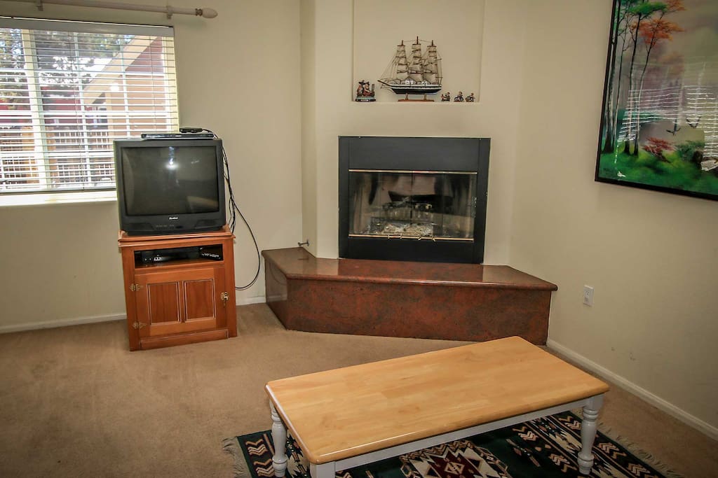 Living Room with Fireplace