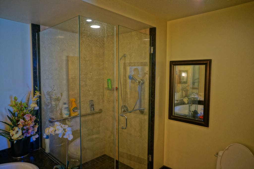 Separate shower