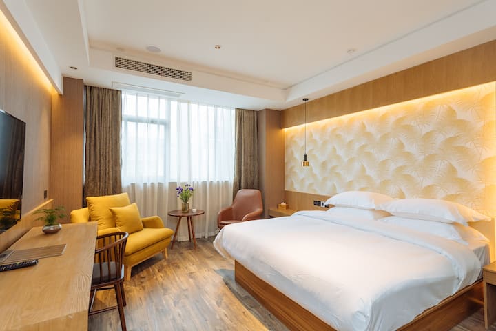 花筑扬州九月精品酒店 瘦西湖东关街店 豪华大床房 Hoteles Boutique En Renta En Yangzhou Jiangsu China