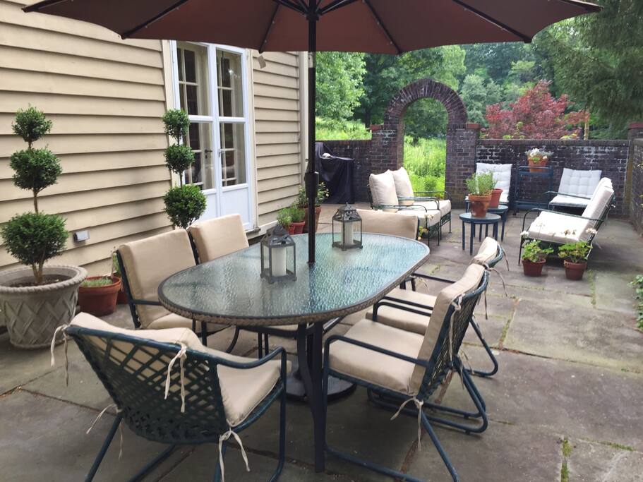 Patio outside of the library