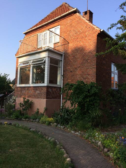 View of the house from the carport