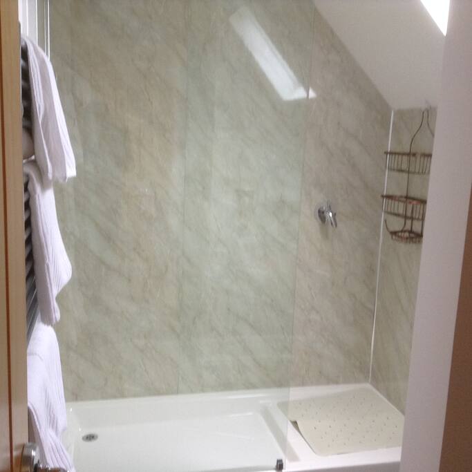 Large walk in shower
