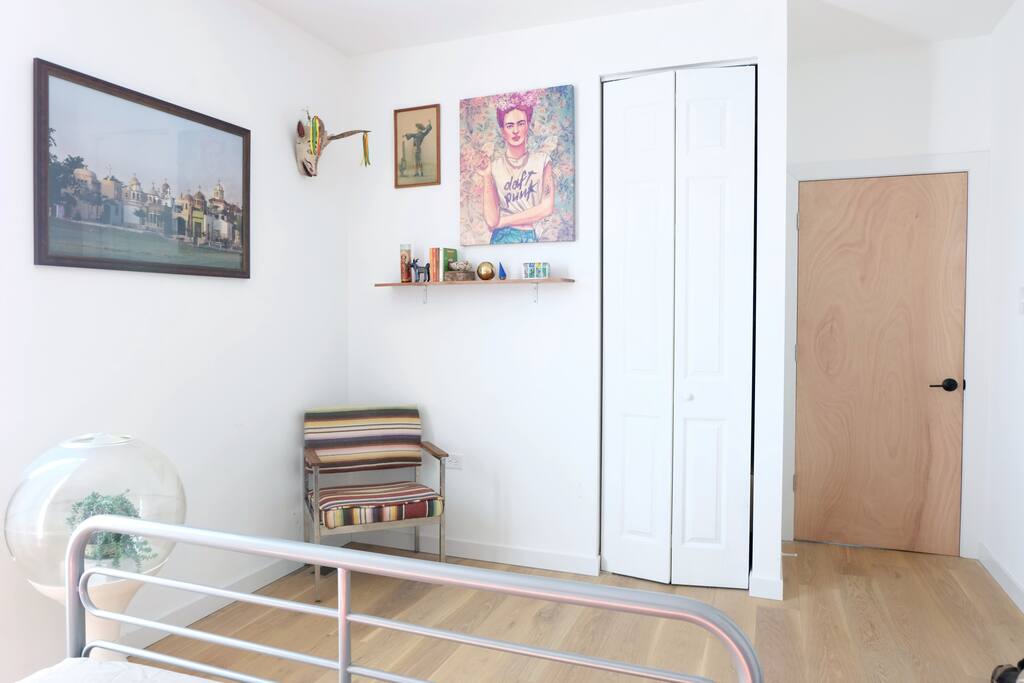 View of bedroom from bed