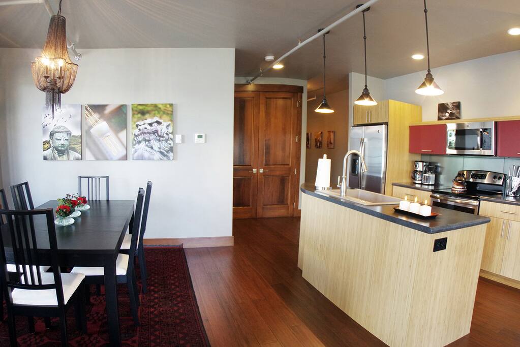 Kitchen and dining room