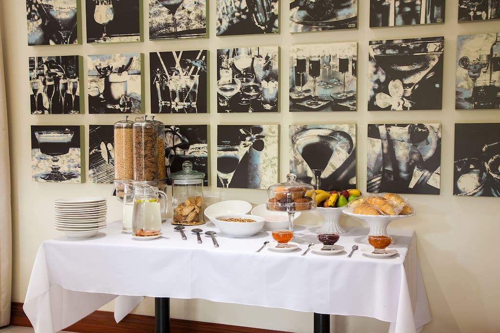Display of Continental Breakfast