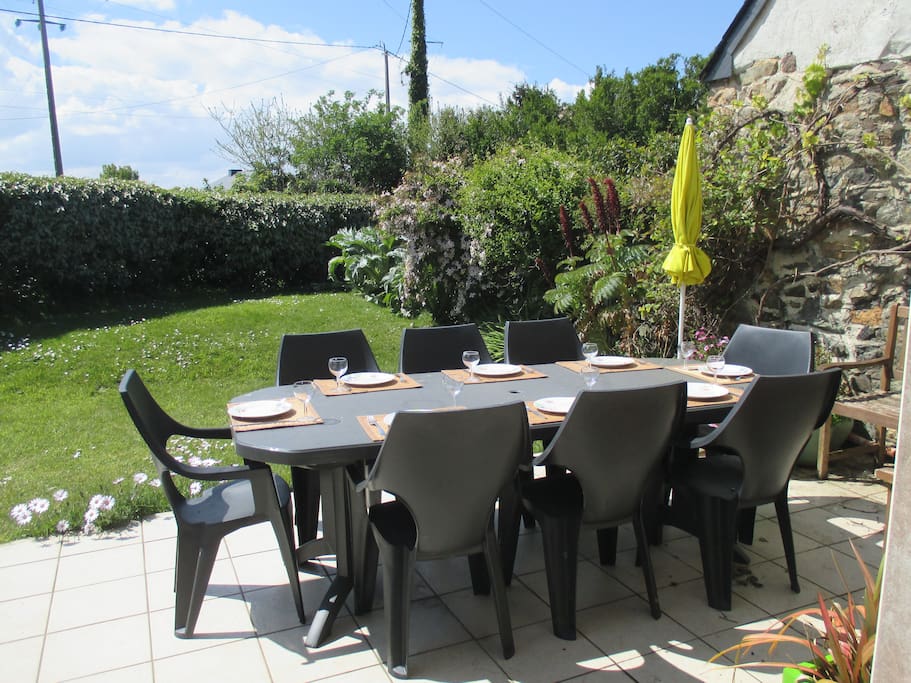 Vous pouvez manger sur la terrasse