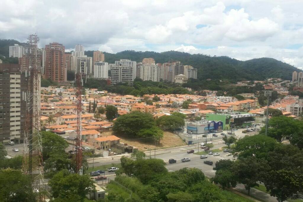 agradable vista desde el apartamento