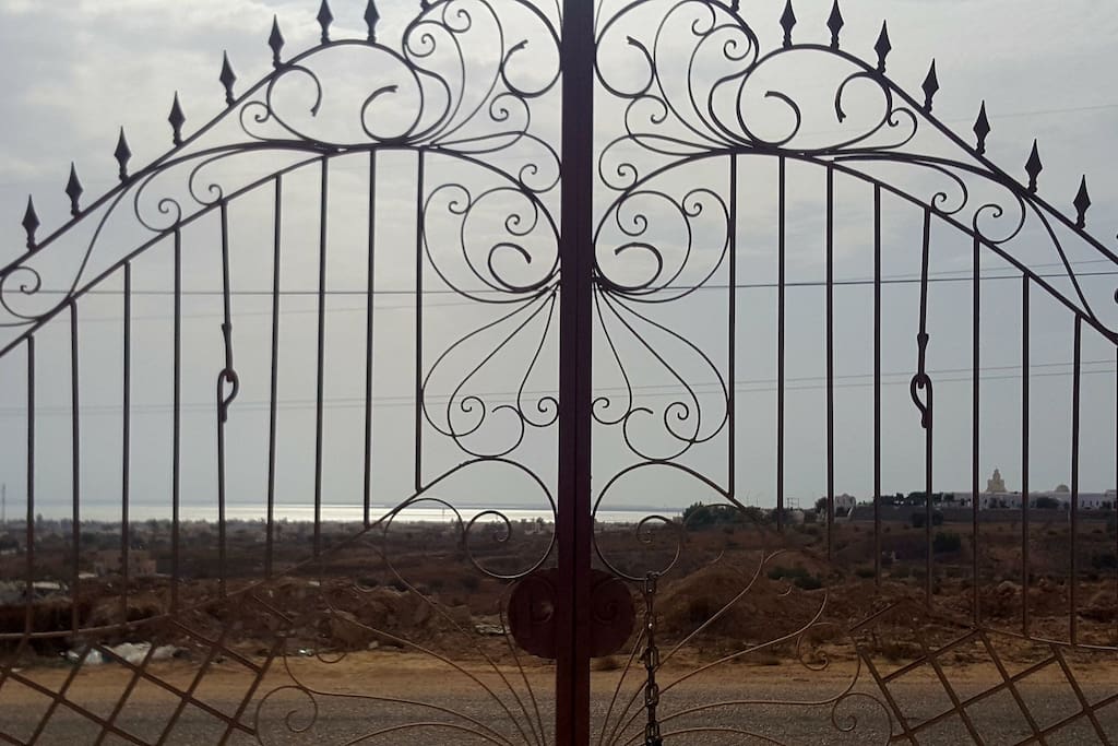 vue mer du terrain de la villa