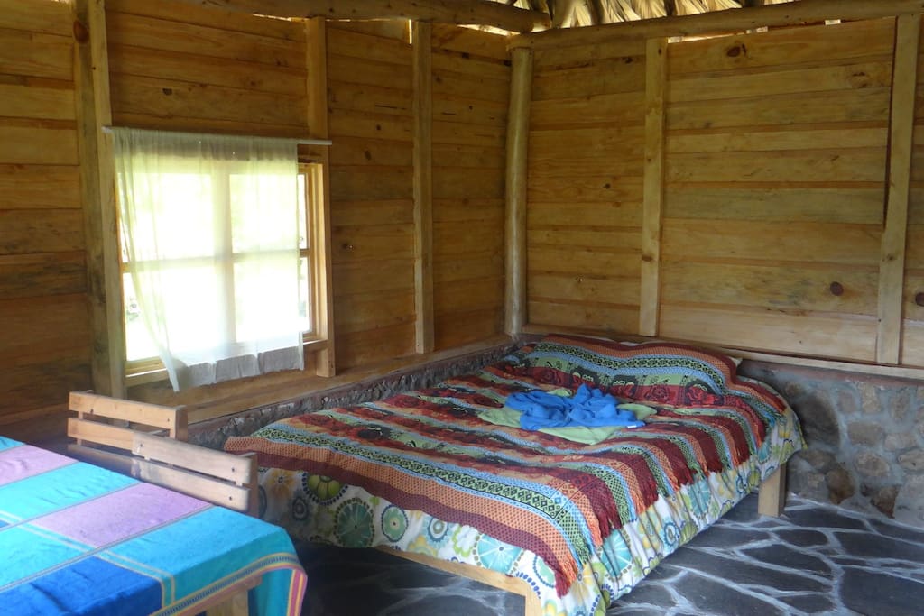 inside view of Horuga, possible with 1 big bed as on the picture or 2 single beds
