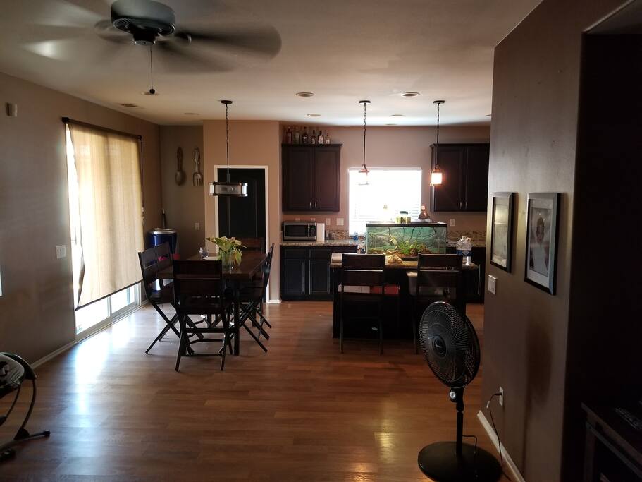 dinning and kitchen area