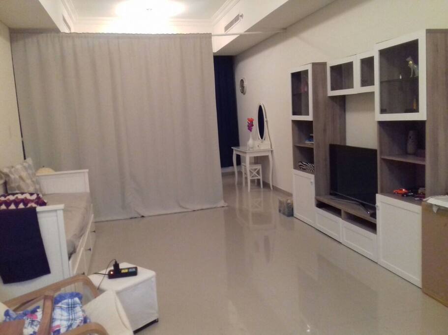 the entrance of the space from outside
