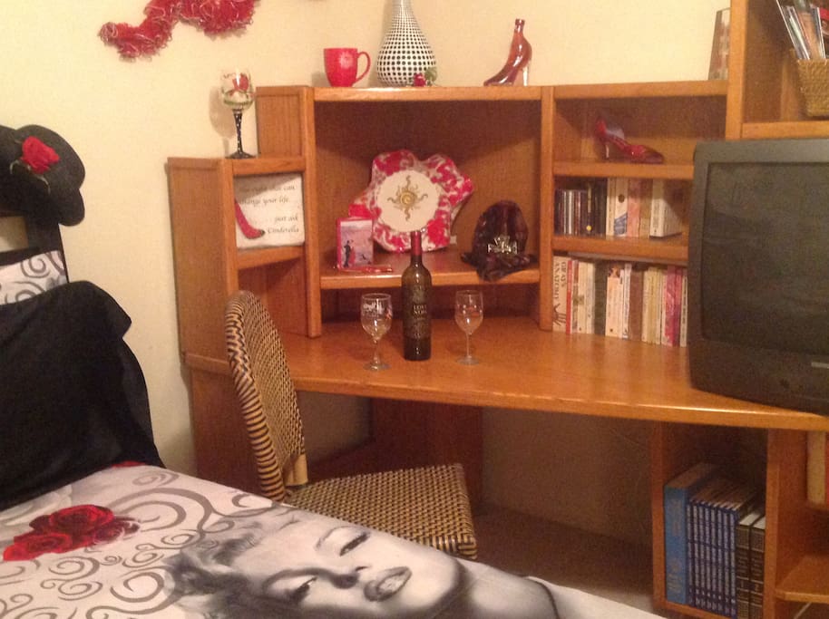 Uncork and unwind with literature, film or to pen a postcard home.