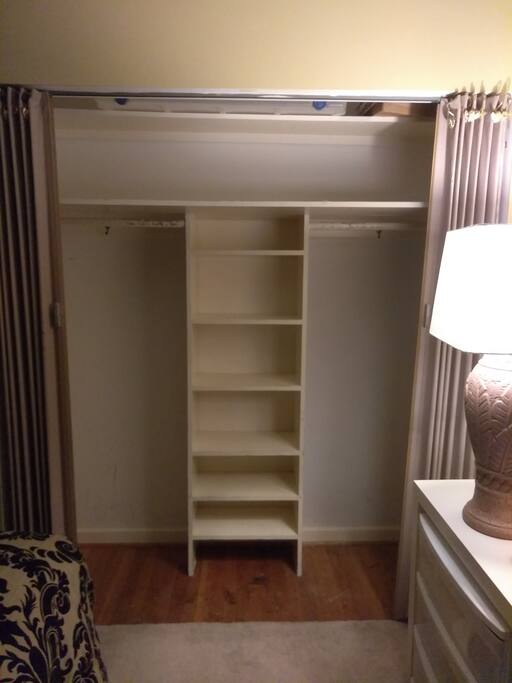 Lots of closet space
