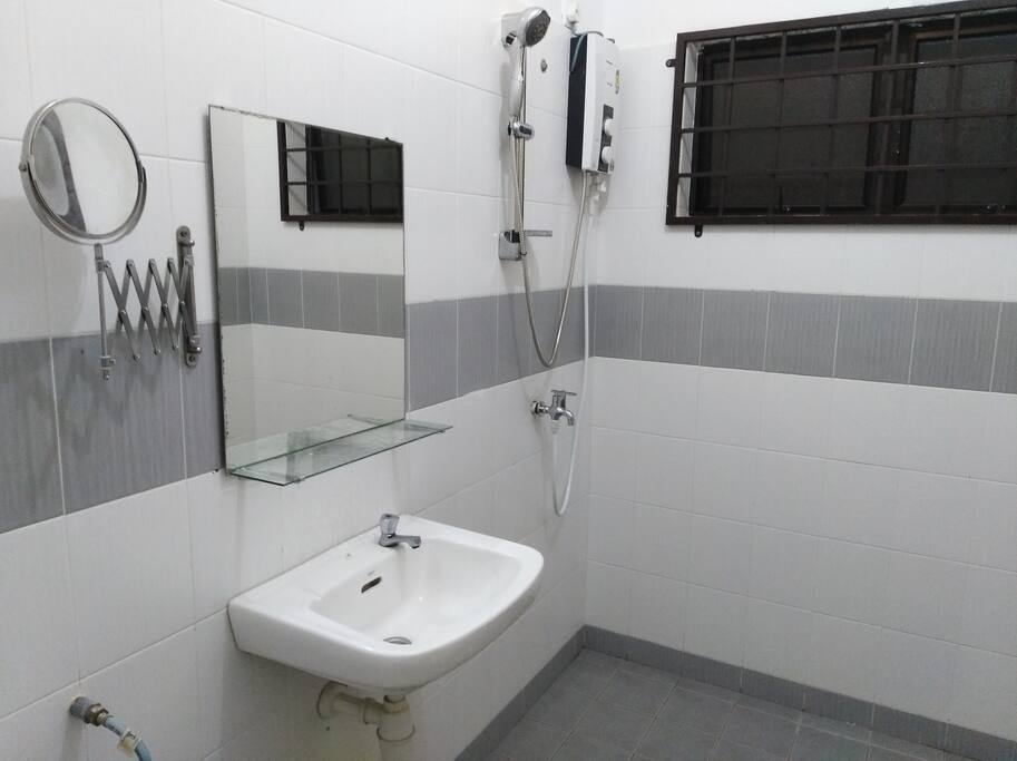 Hot shower provided in master bedroom