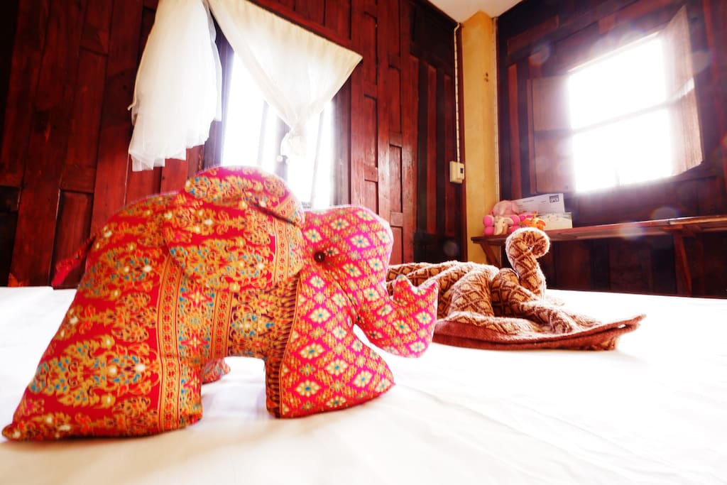 Thai style bedroom at Boutique Thai House.