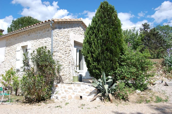 small stone house