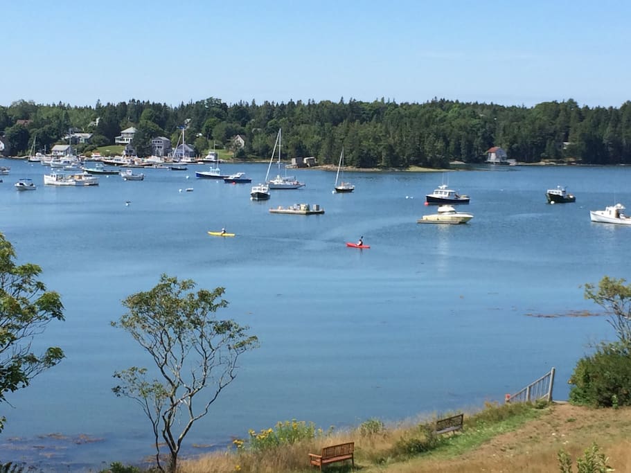 Bass Harbor from the Heron Room.