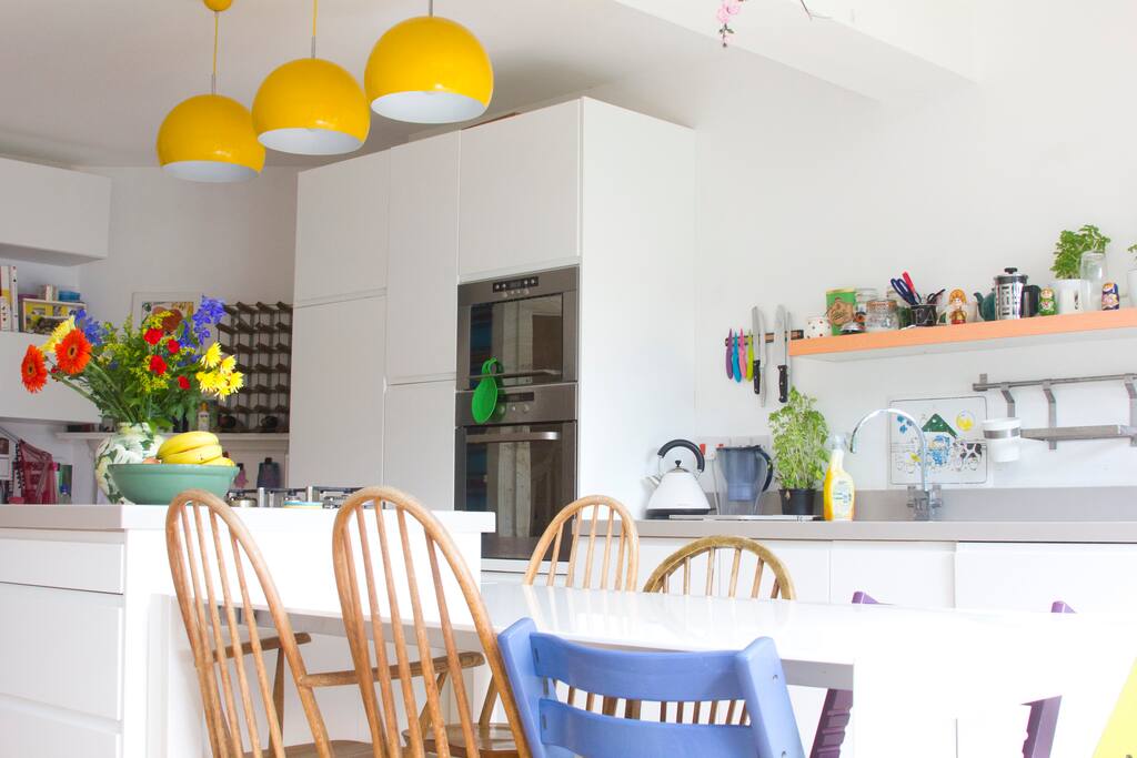 Dining table can extend and sit up to 12!