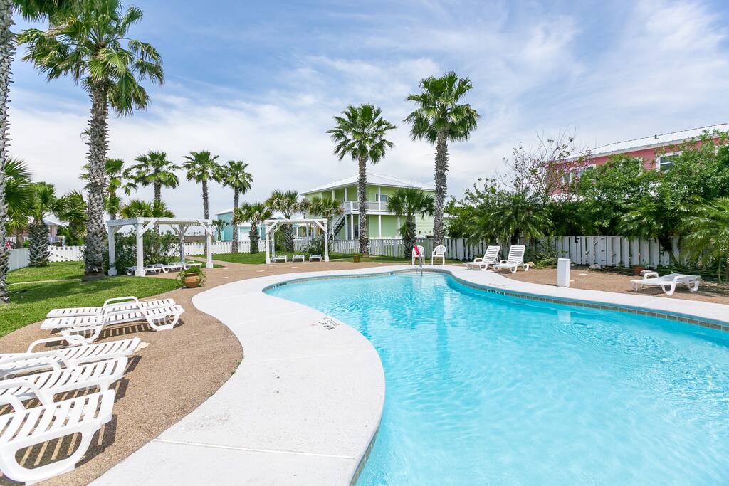 Relax at the community pool