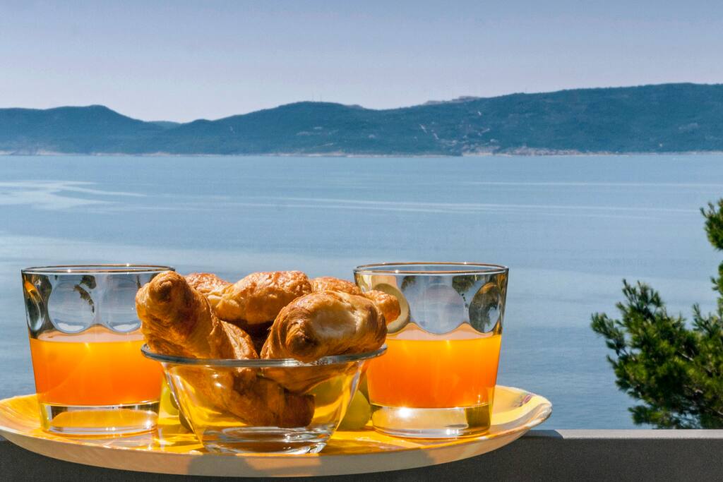 View from terrace (on island Brac)
