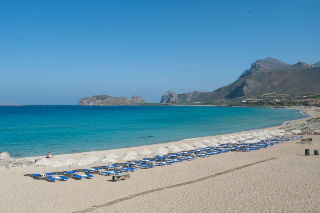 Falasarna beach is the ideal sandy beach for those you wish to stay away from crowded beaches.