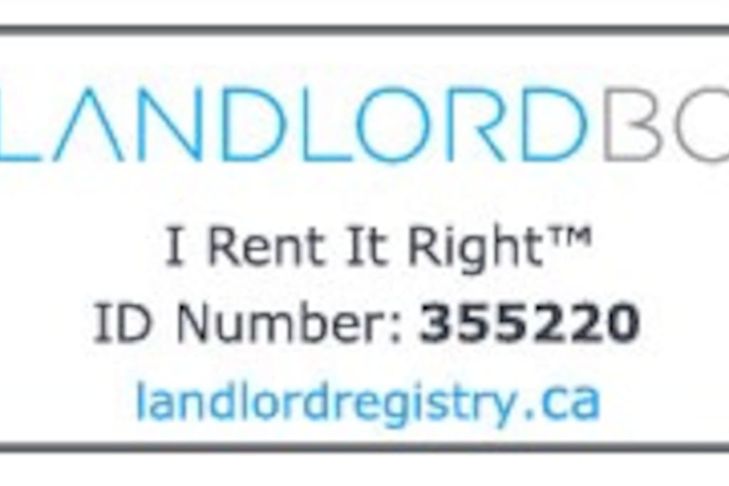 Registered Landlord in BC