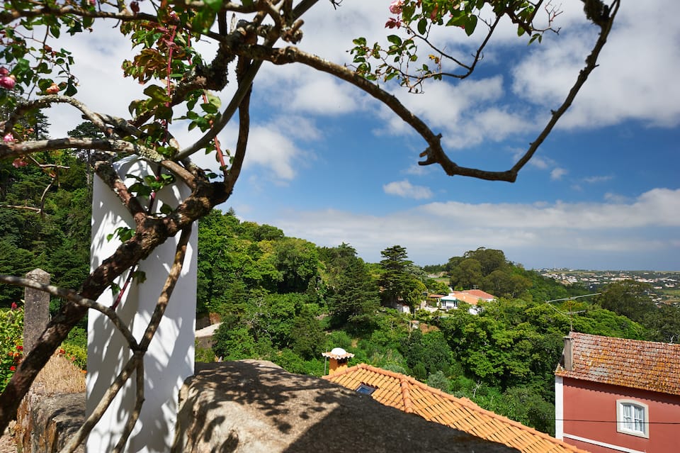 A stone cottage in a terraced garden in Sintra, Sintra, Lisbon District, Portugal, photo 8 of 10