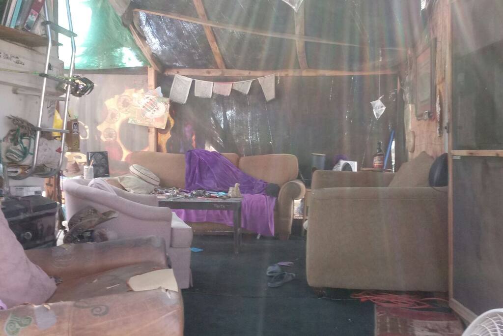 The shaded lounge for comfort and connecting together...