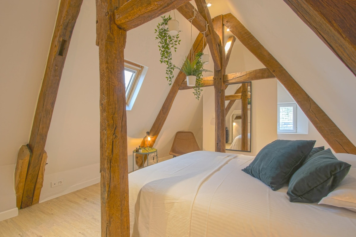 Მანათობელი და მომხიბლავი საძინებელი ორადგილიანი საწოლით