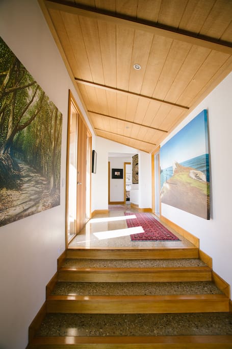 Hallway leading to top two bedrooms