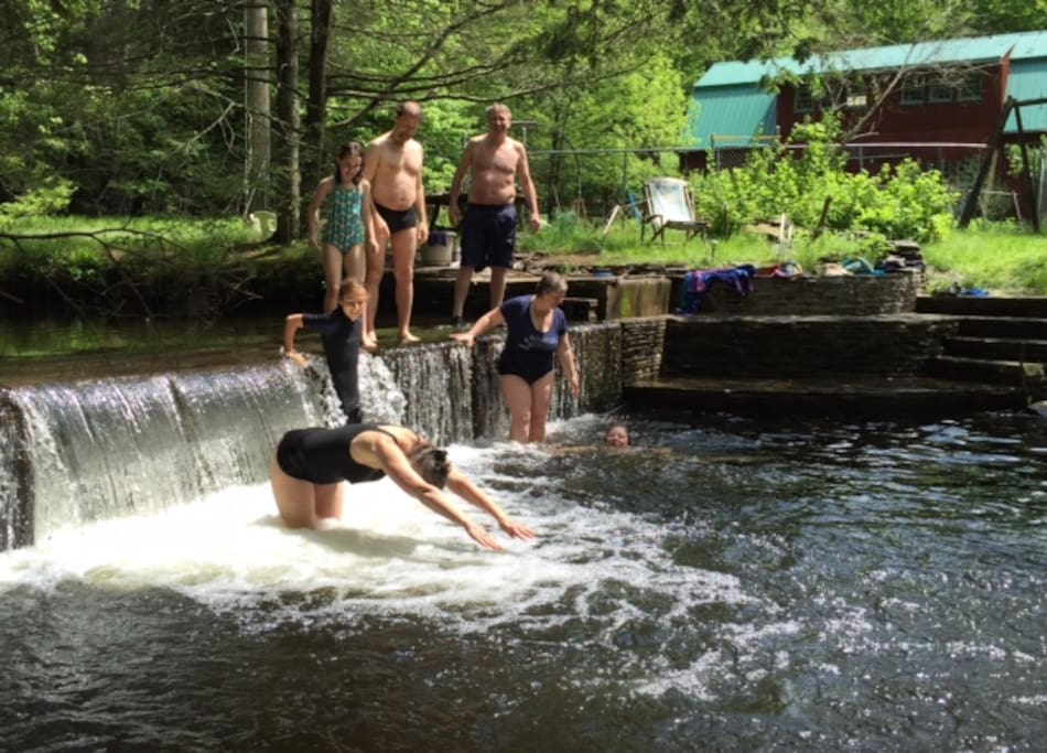 wonderful swimming hole just by the cottage