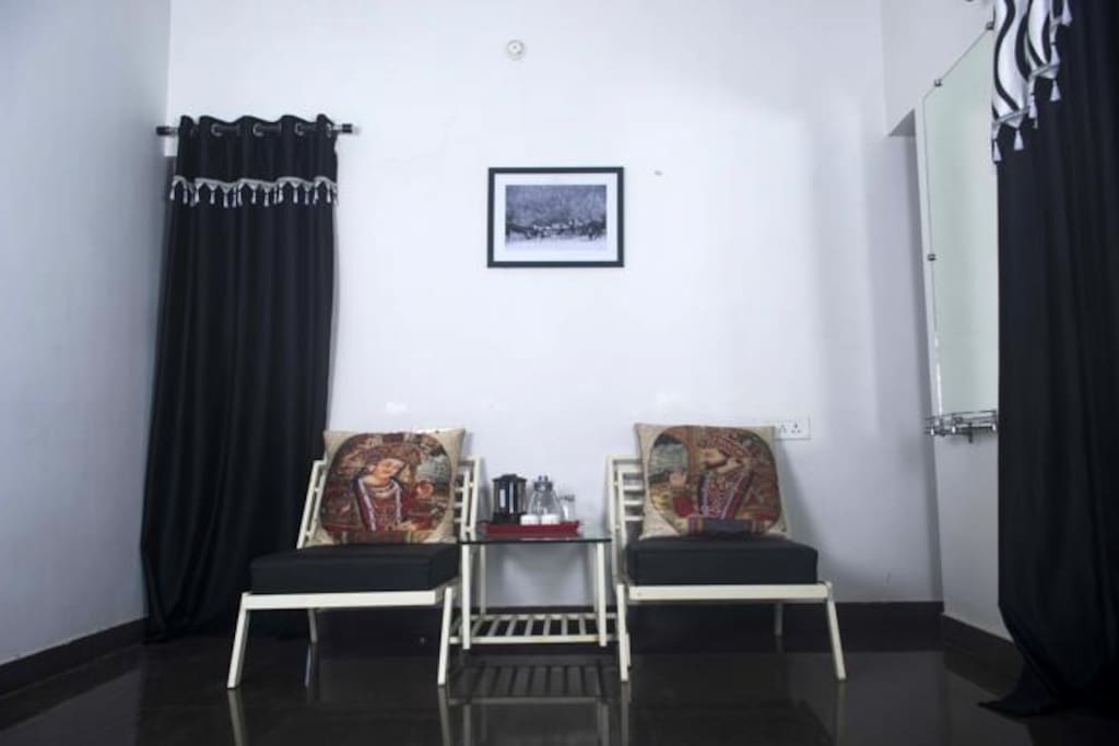 The sitting area